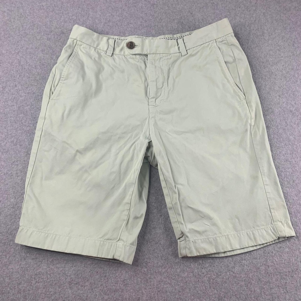 Brooks Brothers Bermuda Short Mens W32 Sage Green Cotton Chino Preppy Casual